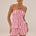 DREA HALTER RUCHED BUST TOP - KATALIA BRIGHT PINK