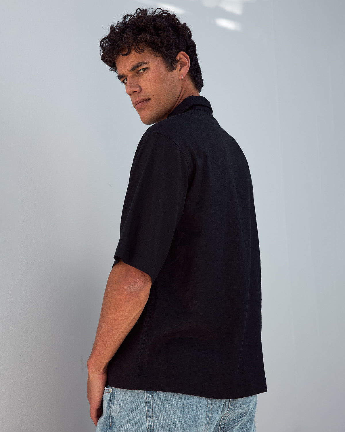 DUTTON SHORT SLEEVE SHIRT - BLACK - DUTTONSHORTSLEEVESHIRT-BLACK-7