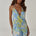EILISH HALTER MINI DRESS - LANA GREEN