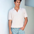 EIRIK THREE QUARTER KNIT TOP - SAND