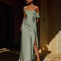 ELARA COWL MAXI DRESS - SAGE