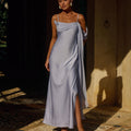 ELARA COWL MAXI DRESS - SKY BLUE