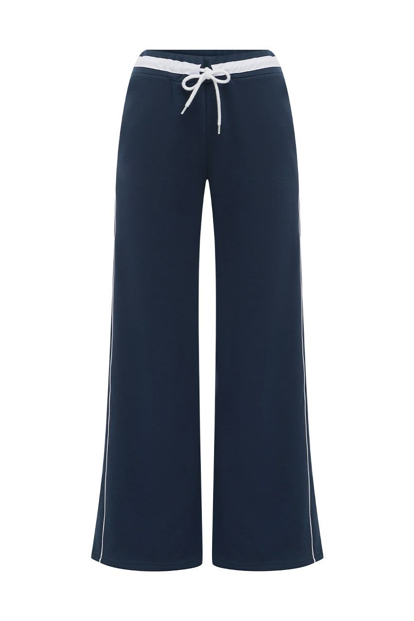 ELERI WIDE LEG TRACK PANTS - STEEL - ELERIWIDELEGTRACKPANTS-STEEL