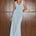 ELIN DRAPED TWIST MIDI DRESS - MIST