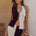 ELITA TOP - BLACK/LATTE