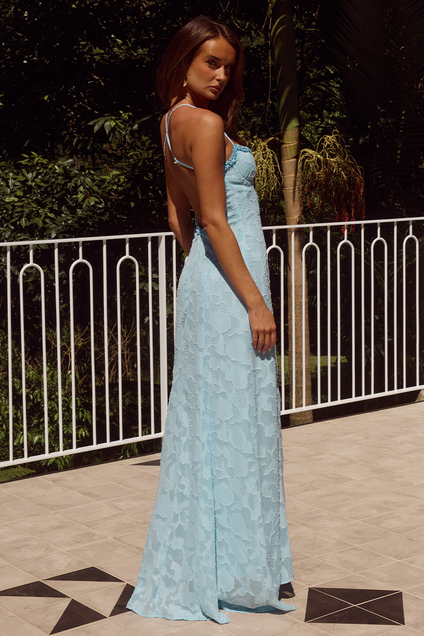 ELLERBY FRILL TRIM MAXI DRESS - SKY BLUE - ELLERBYFRILLTRIMMAXIDRESS-1copy