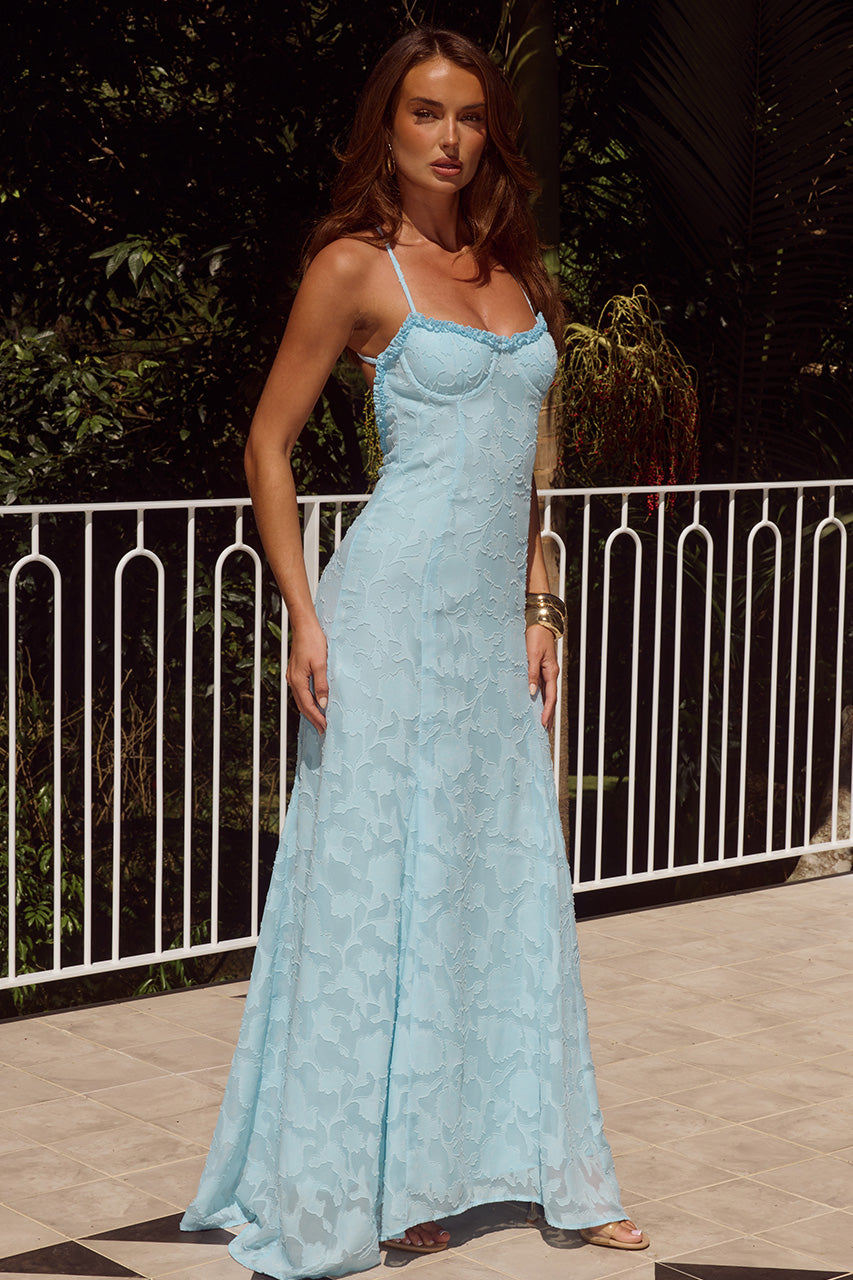 ELLERBY FRILL TRIM MAXI DRESS - SKY BLUE XXL - ELLERBYFRILLTRIMMAXIDRESS-3copy