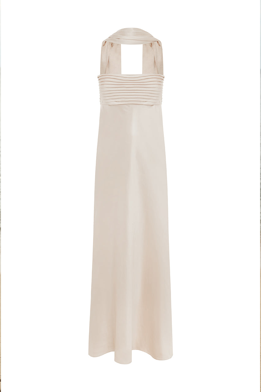 ELSA STRAPLESS SCARF MAXI DRESS - IVORY - ELSA-MAXI-DRESS---IVORY-_1_-_1