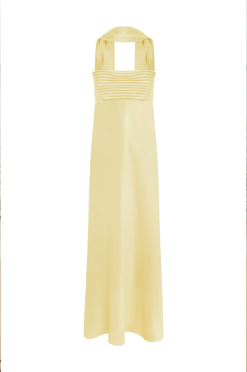ELSA STRAPLESS SCARF MAXI DRESS - LEMON - ELSA-MAXI-DRESS---LEMON-_3