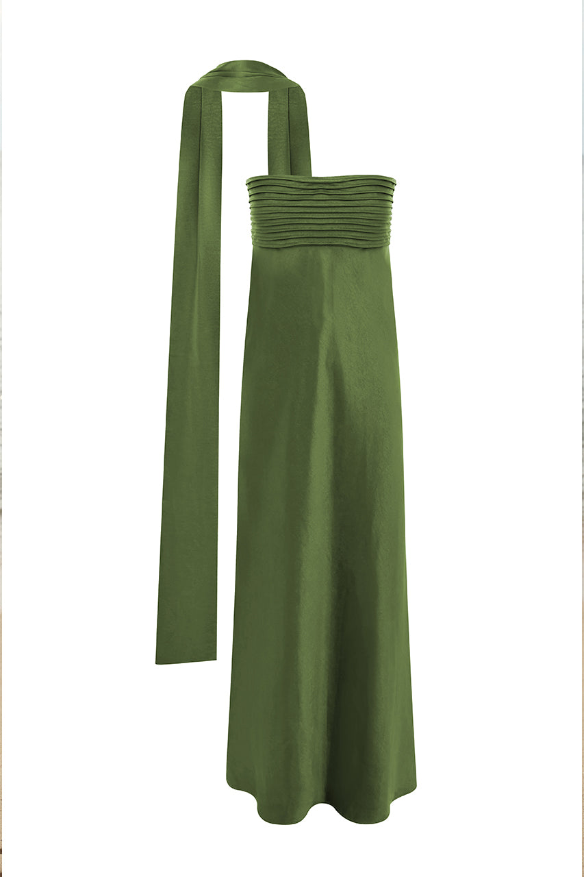 ELSA STRAPLESS SCARF MAXI DRESS - OLIVE - ELSA-MAXI-DRESS---OLIVE-_1_-_1