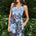 ELSIE HALTER WRAP TOP - MILONI CHOC/BLUE