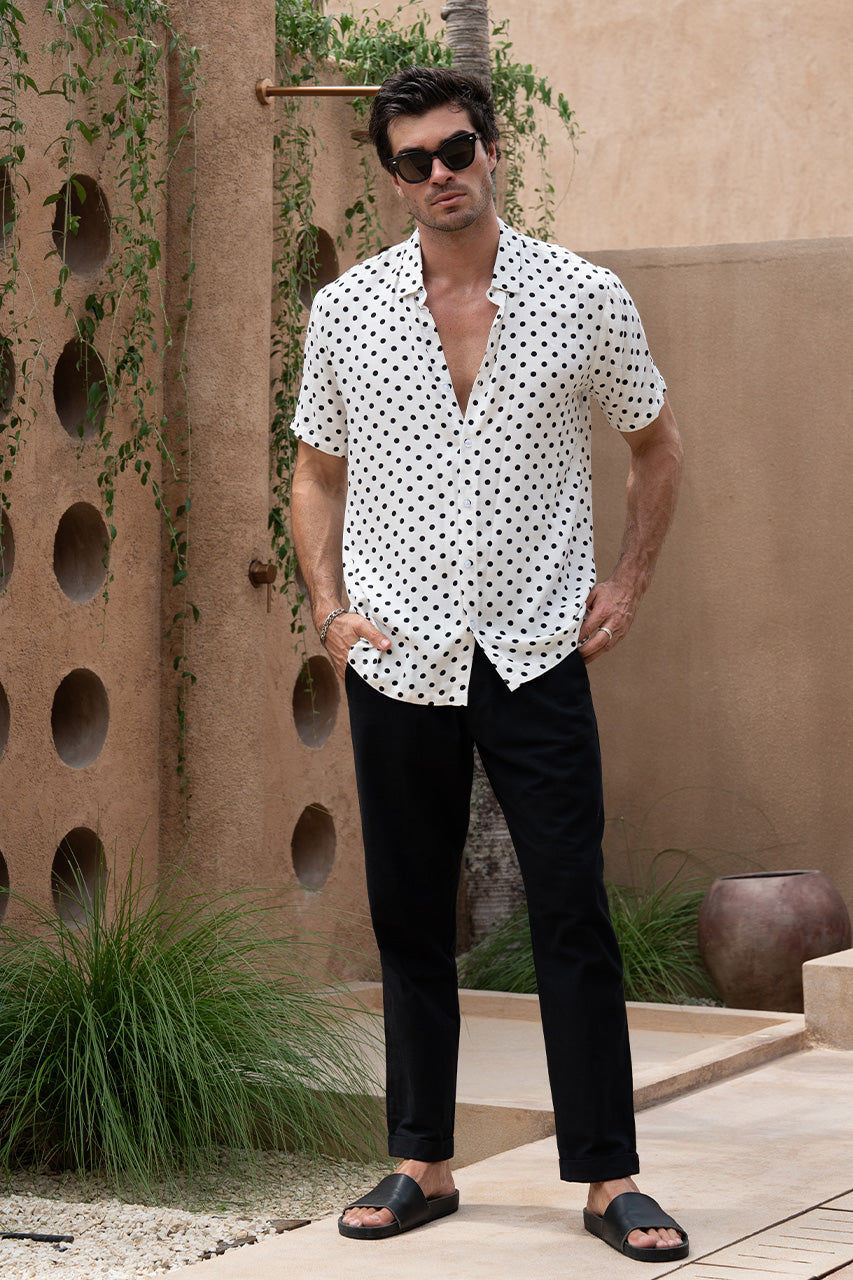 ELTON SHIRT - WHITE DOT - ELTONSHIRT-WHITE_2