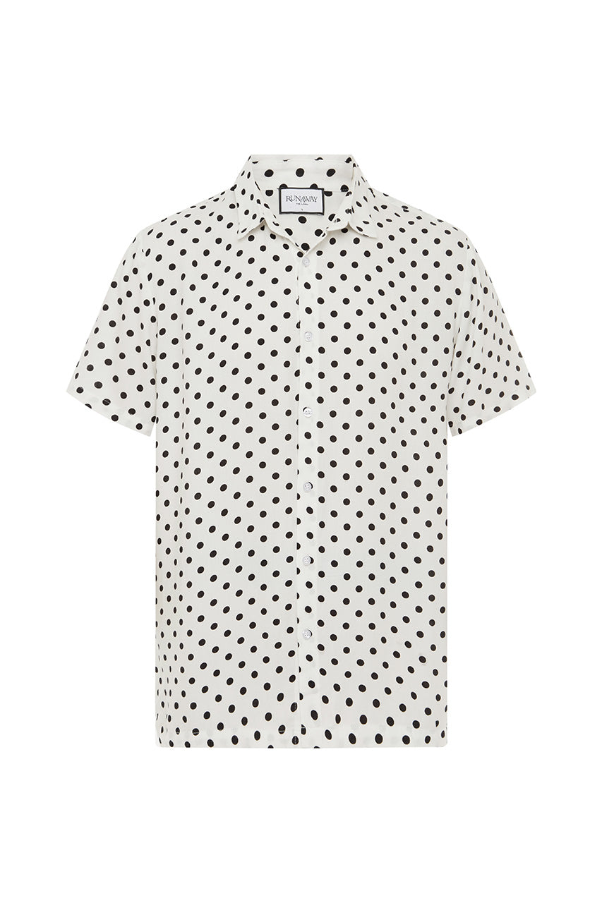 ELTON SHIRT - WHITE DOT - ELTONSHIRT
