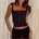 ELZI TAILORED BUSTIER - BLACK