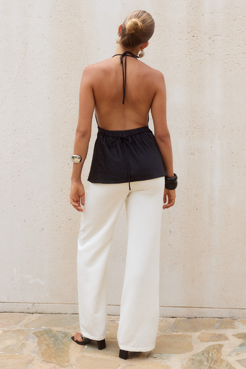 KALLI STRAIGHT LEG PANTS - SAND