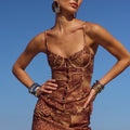 EMORY BUSTIER - TAN VIPER