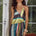 ESTELLA FAUX WRAP HALTER MINI DRESS - ESTELLA MULTI