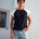 ETIENNE RAGLAN TANK - BLACK/SAND
