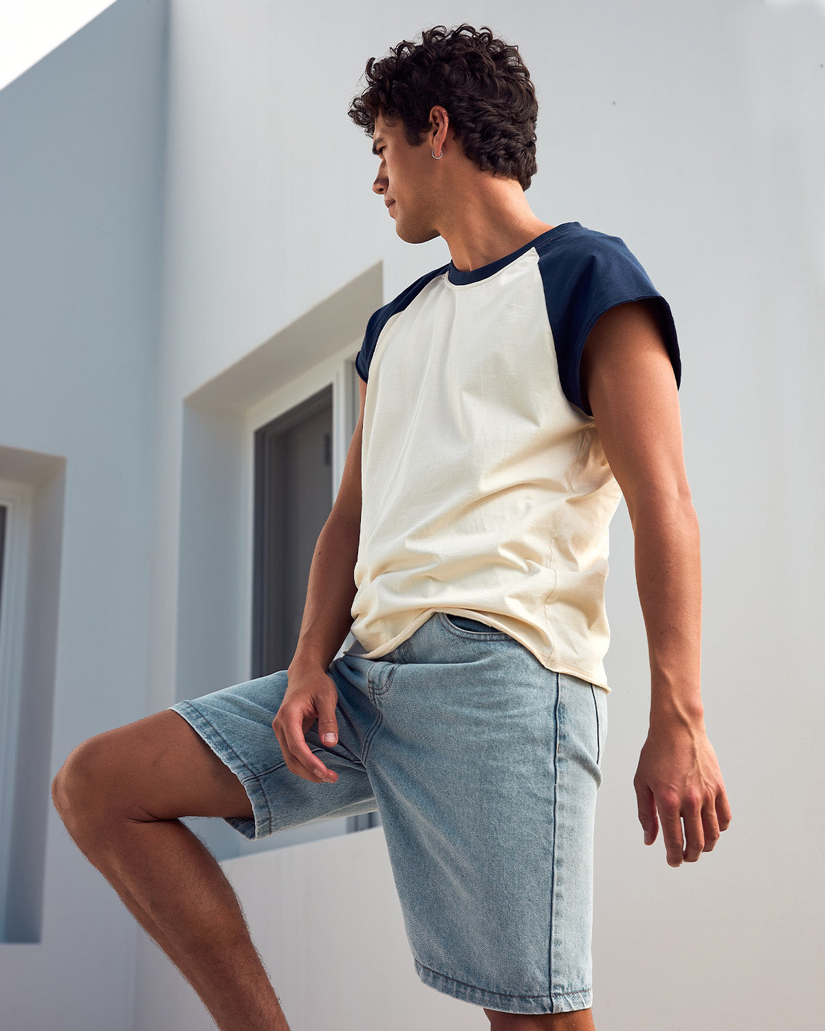ETIENNE RAGLAN TANK - SAND/NAVY - ETIENNERAGLANTANK-SANDNAVY-1