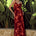 EVE COWL CROSS BACK MAXI DRESS - ALMINA RED