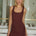 FELIX TIE FRONT MINI DRESS - ESPRESSO