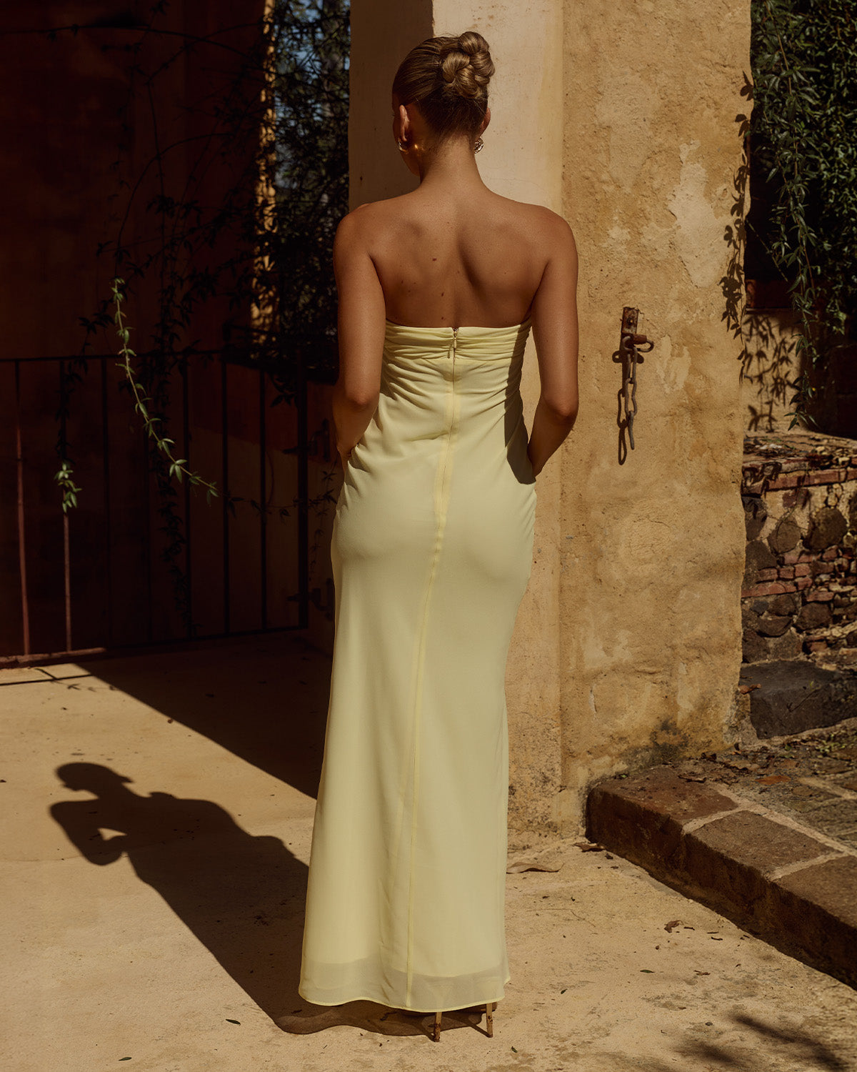 FIORA STRAPLESS MAXI DRESS - BUTTER - FIORASTRAPLESSMAXIDRESS-BUTTER-3