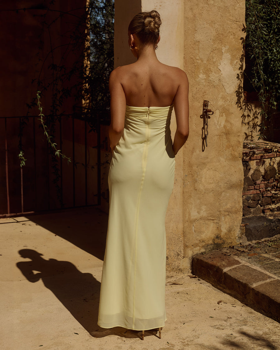 FIORA STRAPLESS MAXI DRESS - BUTTER - FIORASTRAPLESSMAXIDRESS-BUTTER-3