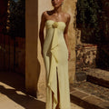 FIORA STRAPLESS MAXI DRESS - BUTTER