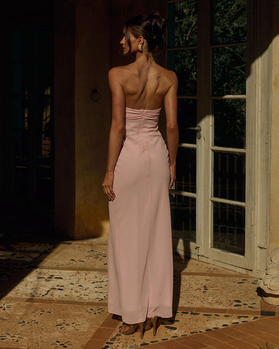 FIORA STRAPLESS MAXI DRESS - PINK - FIORASTRAPLESSMAXIDRESS-PINK-3