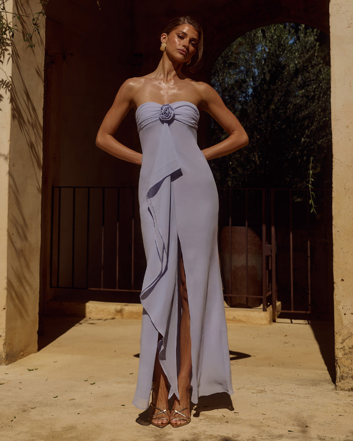 FIORA STRAPLESS MAXI DRESS - SKY BLUE XXL - FIORASTRAPLESSMAXIDRESS-SKYBLUE-1
