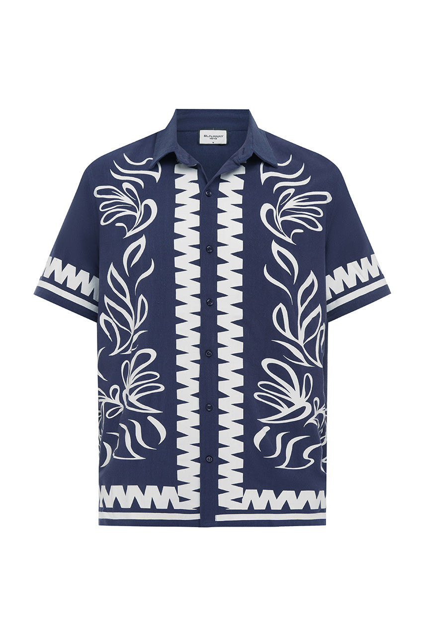 FLORIAN SHIRT - BLUE/WHITE - FLORIANSHIRTBLUEWHITE_2