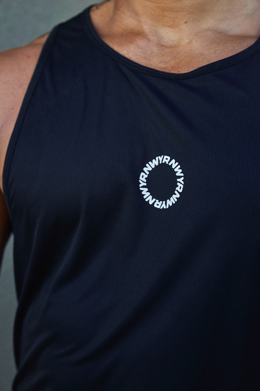 FLYNN FITTED TANK TOP - BLACK - FLYNNFITTEDTANKTOP-BLACKxWAYNEDRAWSTRINGSHORTS-BLACK-3