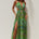 FONTANA DEEP PLUNGE MAXI DRESS - INDIANA GREEN