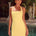 FRANCA MINI DRESS - LEMON