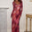 FREESIA LONG SLEEVE MAXI DRESS - QUINN CHERRY