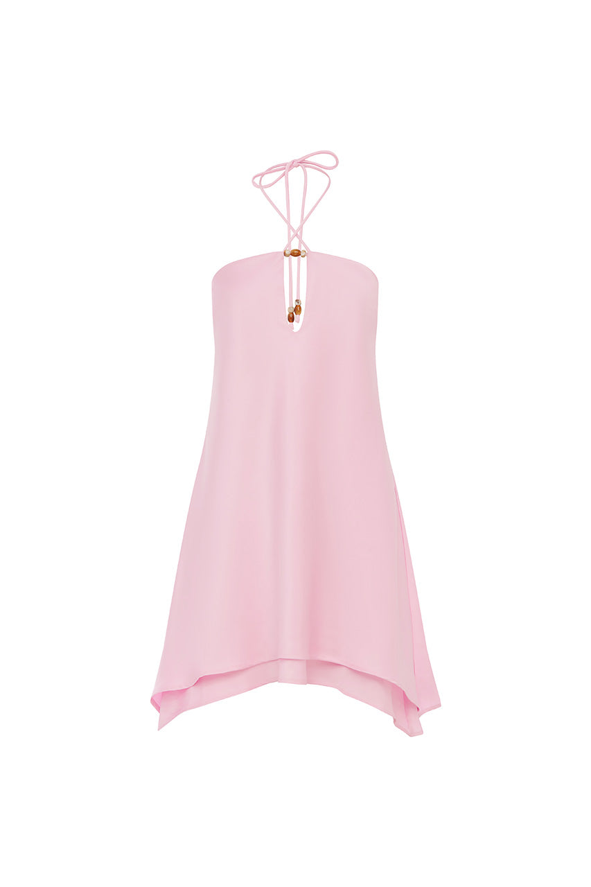 FREYA FLOWY HALTER MINI DRESS - PETAL - FREYAFLOWYHALTERMINIDRESS-PETAL-5
