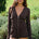 FREYANA HOODED KNIT TOP - CHOCOLATE