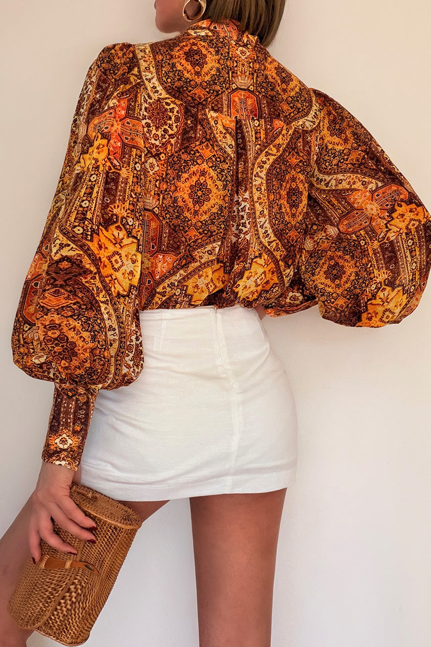 FLEETWOOD BLOUSE - MAGNOLIA MANGO