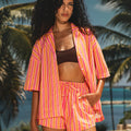 GABBIE TOP - PINK ORANGE