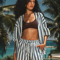 GABBIE SHORT - BLUE MULTI