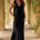 GABRIELLA COWL MAXI DRESS - BLACK