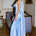 GABRIELLA  COWL MAXI DRESS - BLUEBELL