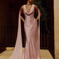 GABRIELLA  COWL MAXI DRESS - PINK