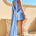 GABRIELLA COWL MINI DRESS - BLUEBELL
