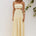 GAIA STRAPLESS CUTOUT MAXI DRESS - BUTTER