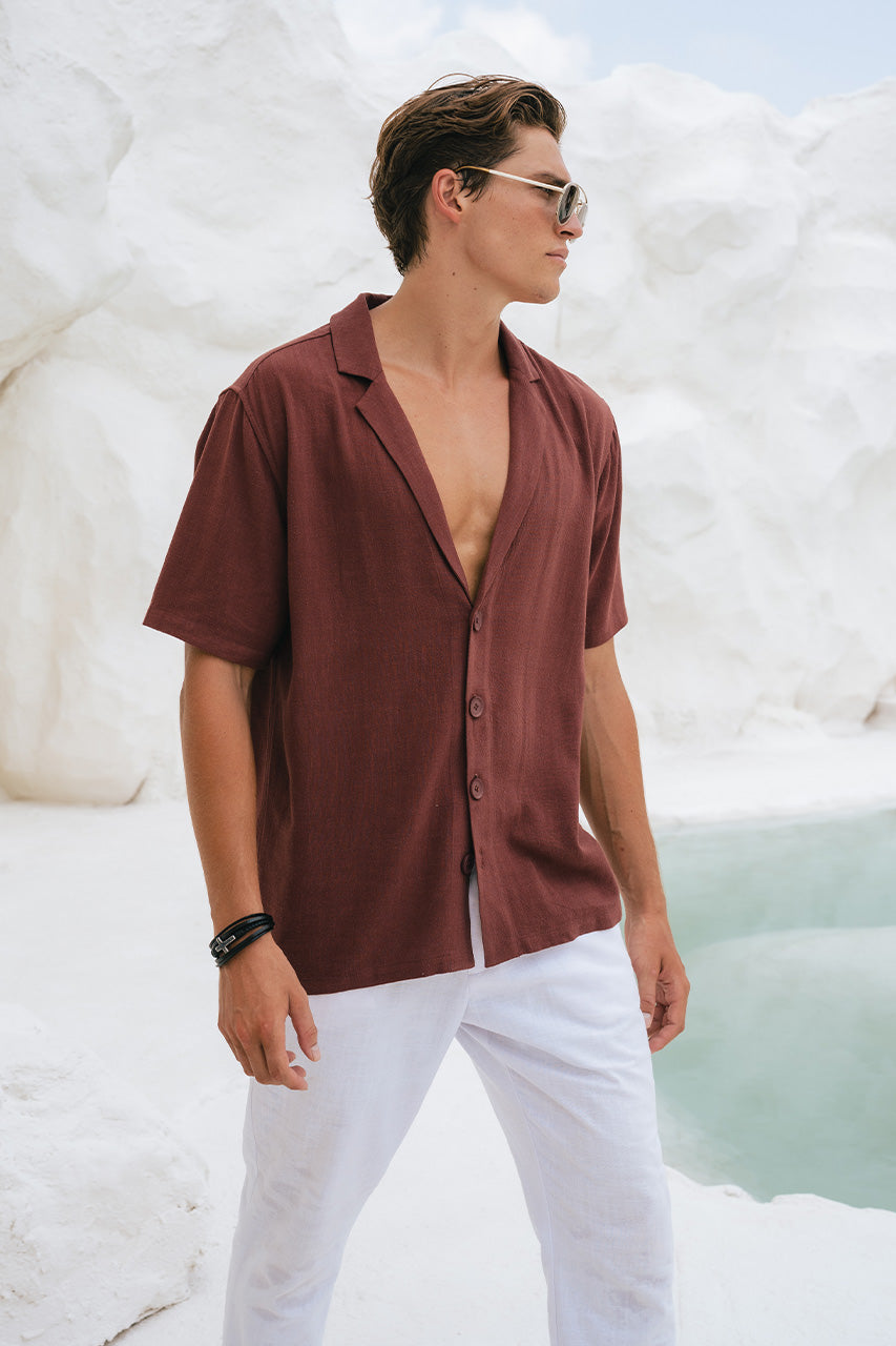 GALLANI SHIRT - CHOCOLATE - GALLANISHIRTCHOCOLATE