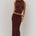 GEMINI FISHTAIL MAXI SKIRT - CHOCOLATE