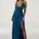 GENIA CROSS FRONT MAXI DRESS - OCEAN