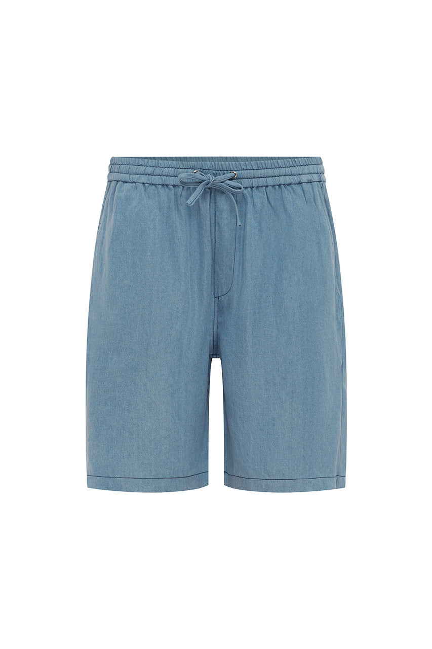 GIORGIO DRAWSTRING SHORTS - LIGHT BLUE - GIORGIODRAWSTRINGSHORTS-LIGHTBLUE