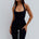 GRACIA HALTER TANK TOP - BLACK